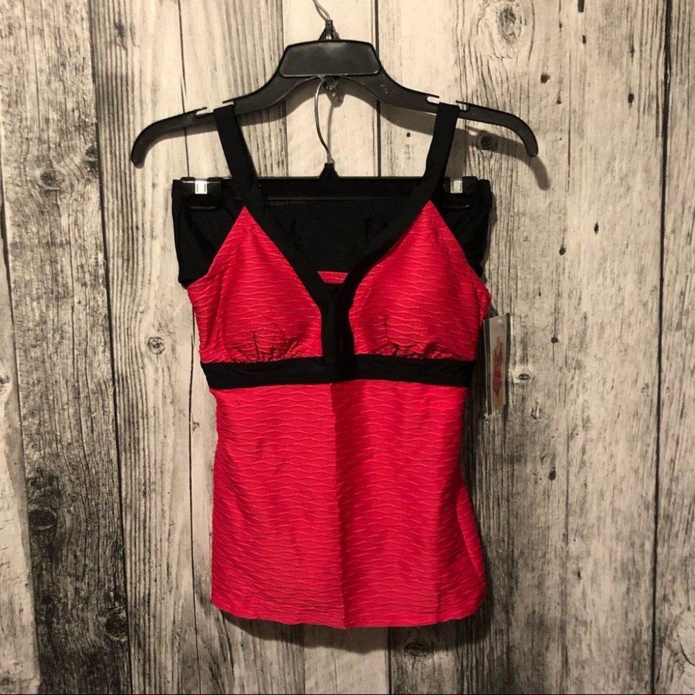 Christina Swimwear, 2 Piece Tankini and Bottoms, Bust Enhancer